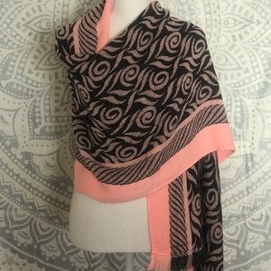 🆕 Coral Cashmere blend scarf